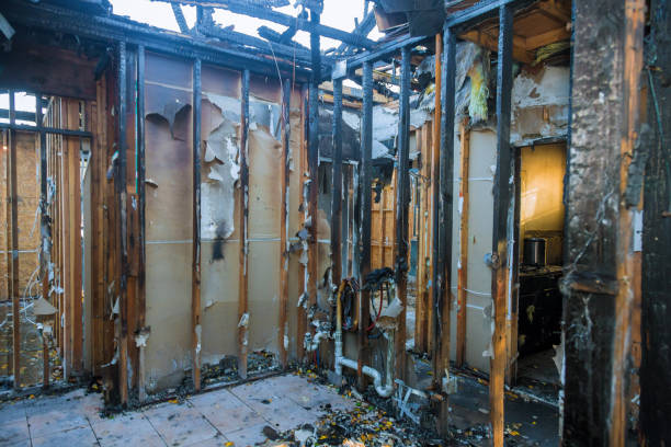 Professional Emergency Fire Cleanup technician working in Grand Terrace, CA